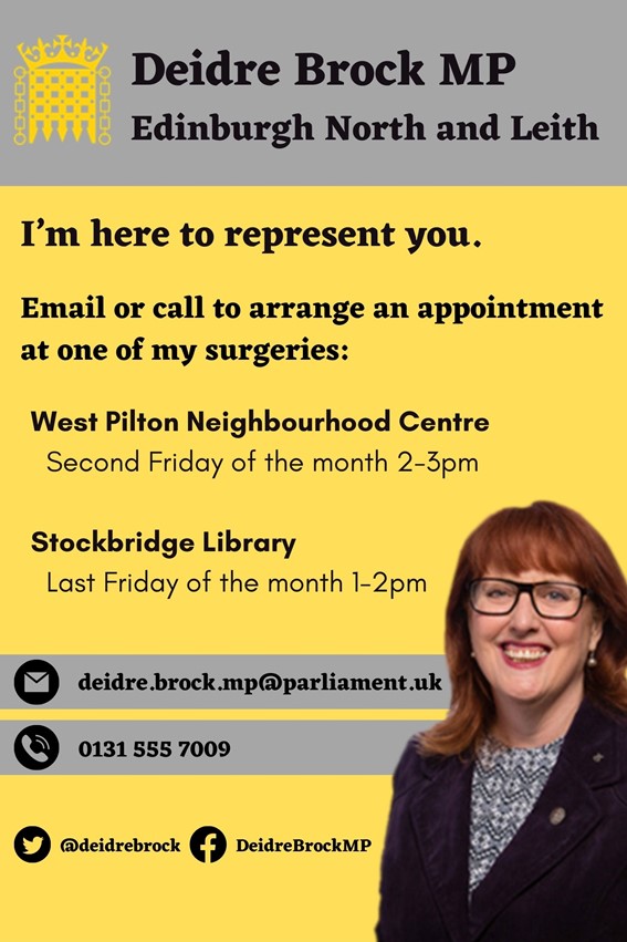 Deidre Brock MP advert