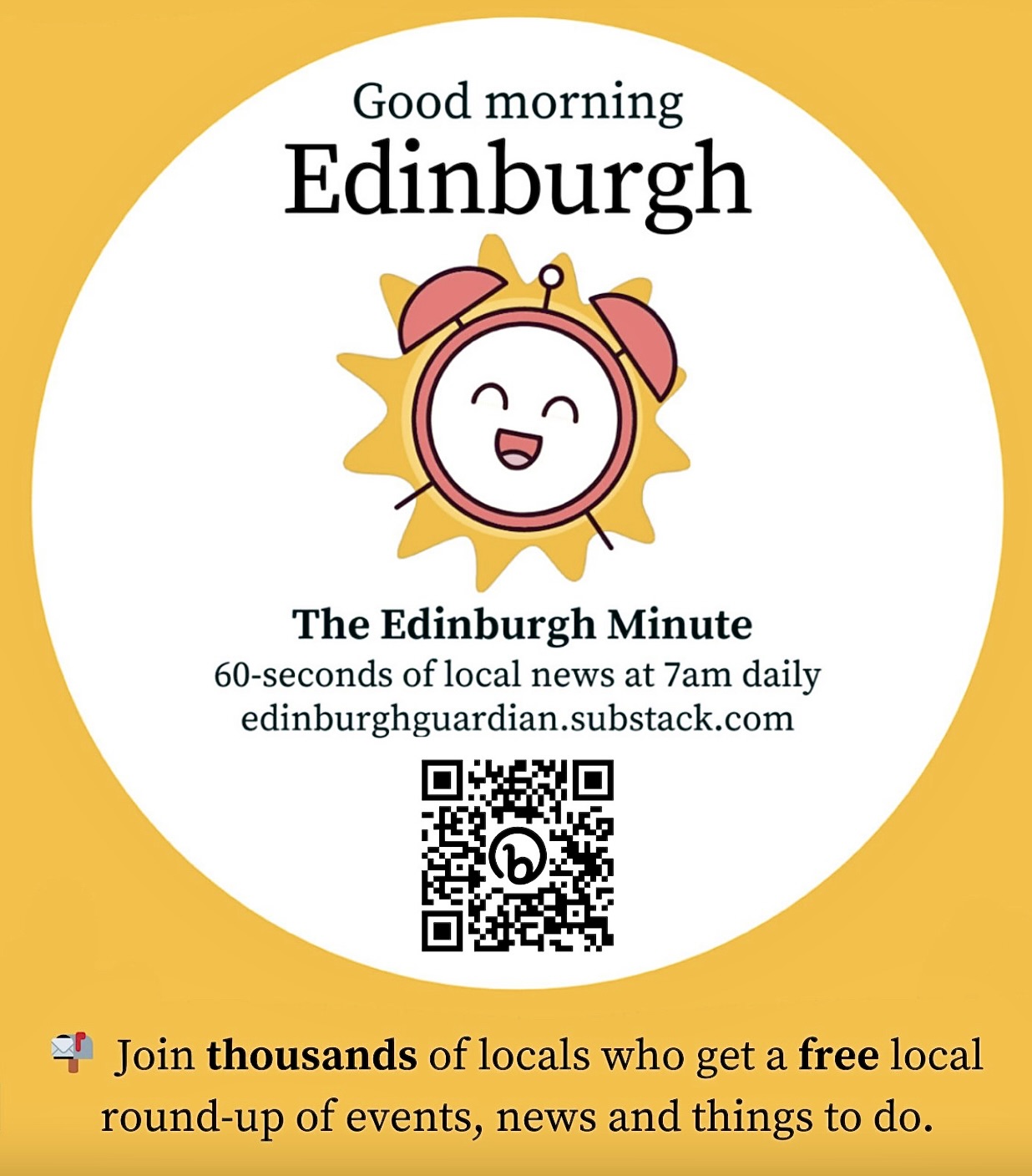 EDINBURGH MINUTE ADVERT