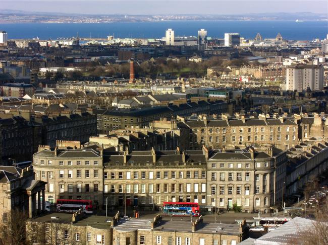 View towards Leith